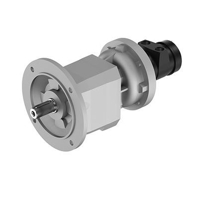 Vane Air Motor with Helical Gearbox LZL